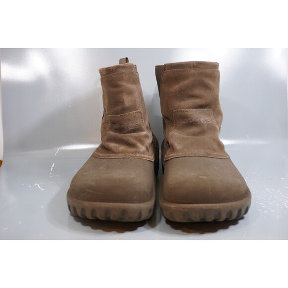 Crocs Boots Ambler Mens Sz 13 Suede Rugged Outdoor Waterproof Ankle Boot Rare main image 9